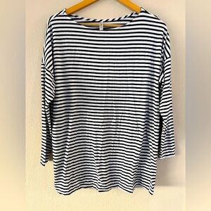 Maternity TUPELO HONEY MAYA DOLMAN Striped Top - Club‎ Stripe Size Small